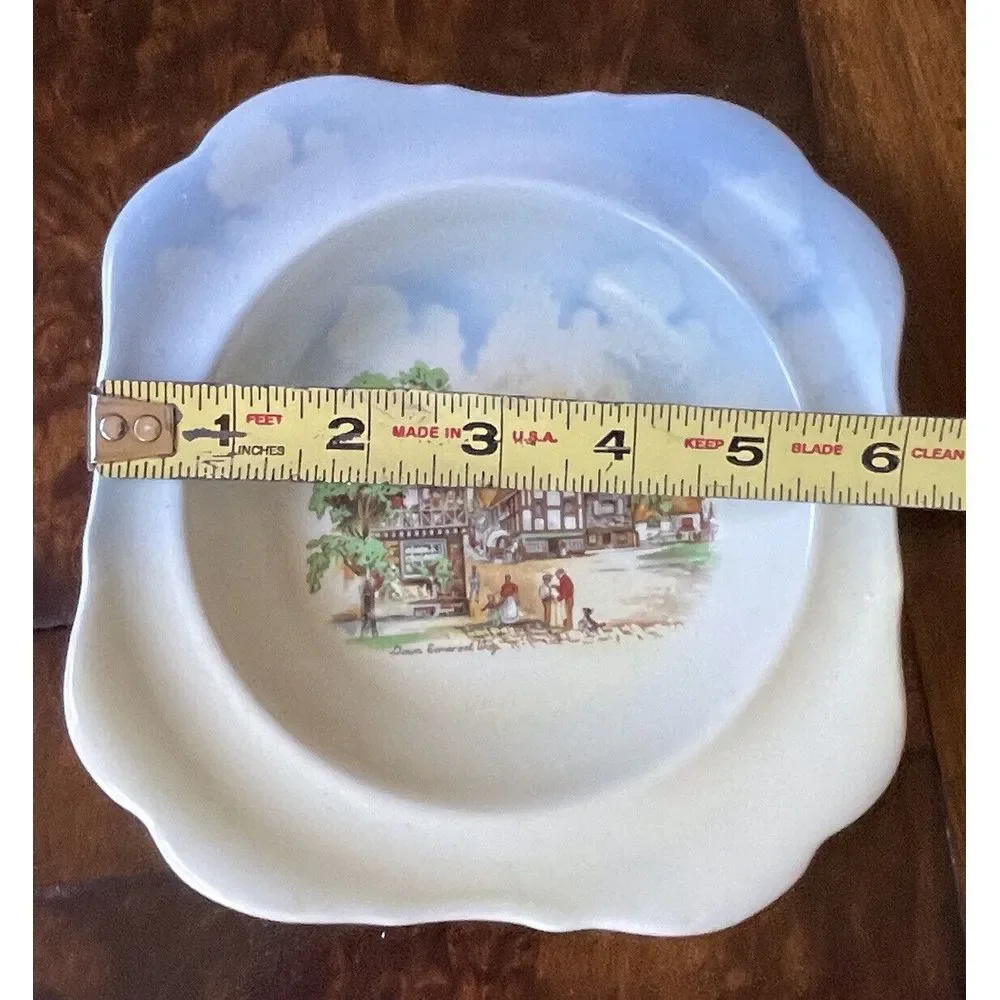 Vintage Sandland Ware Hanley England Bowl 6 Inch Jewelry‎ Tudor Home Cottage